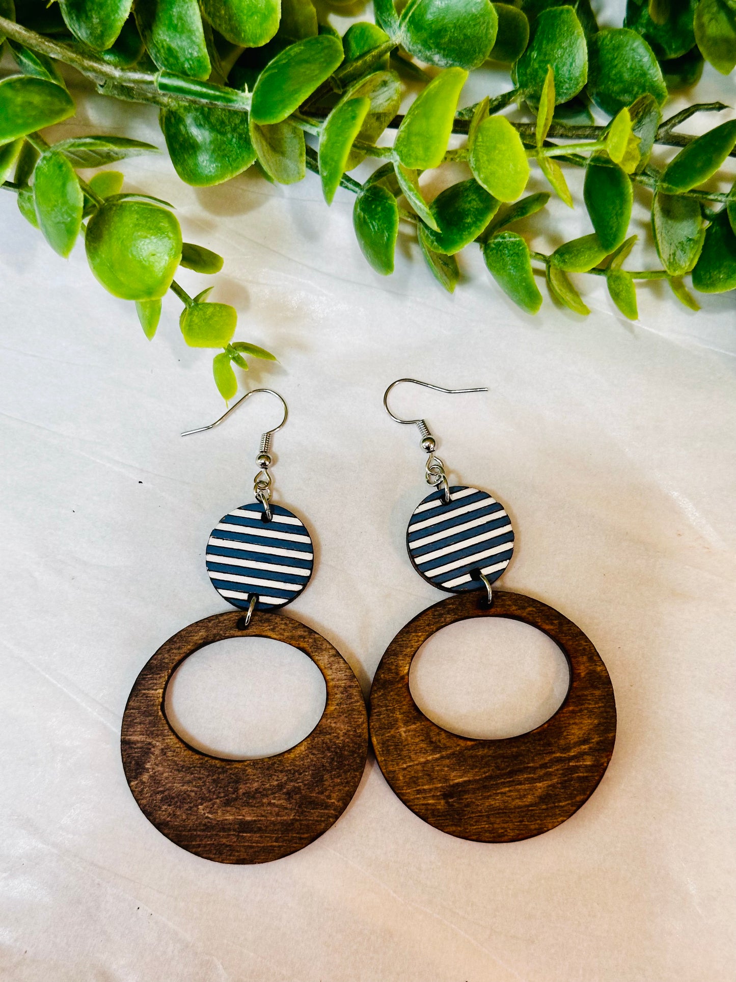 Wooden Retro Vintage Hoops