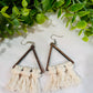 Triangle Macrame Earrings