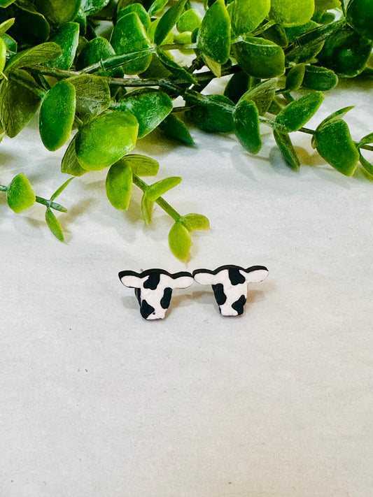 Cow Stud Earrings