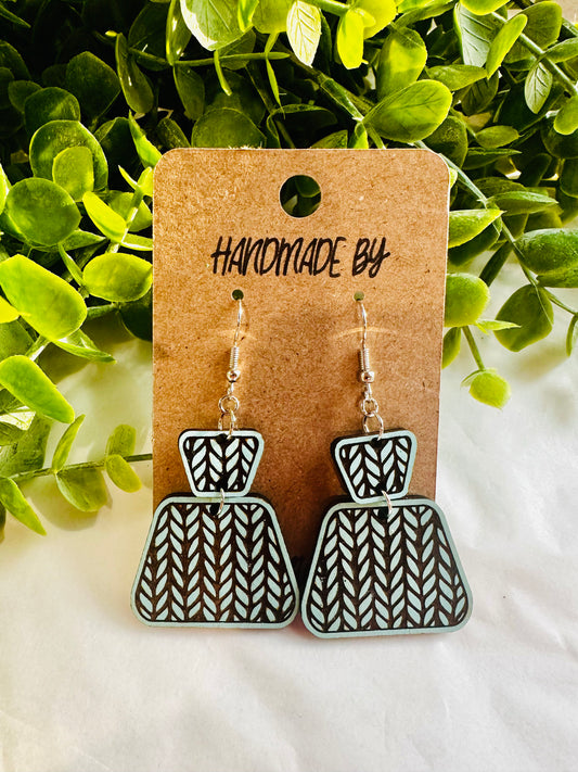 Sweater Trapezoid Earrings