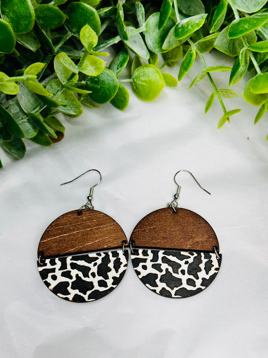 Cow Print Earrings