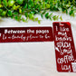 Red Glitter Bookmarks with Quotes
