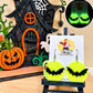 Glow-in-the-Dark Bat Halloween Acrylic Earrings