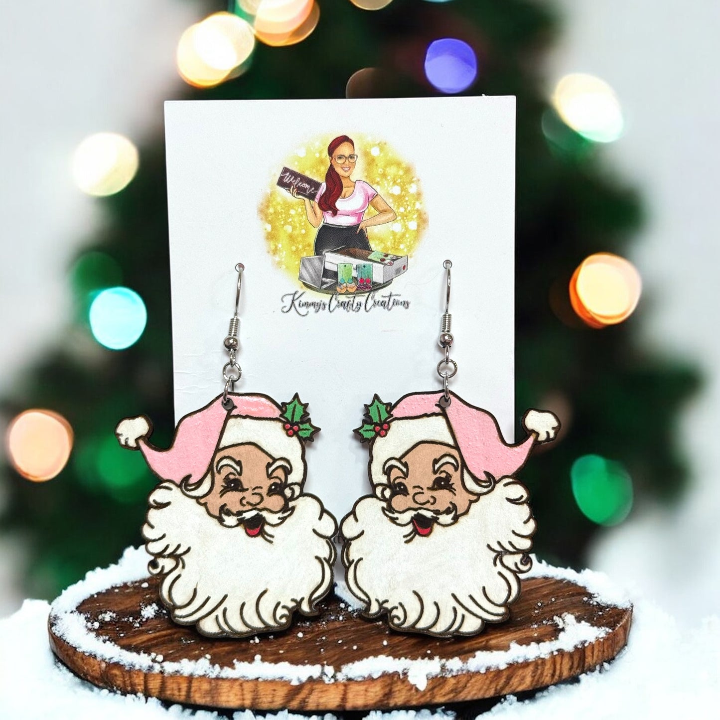 Nostalgic Santa Earrings