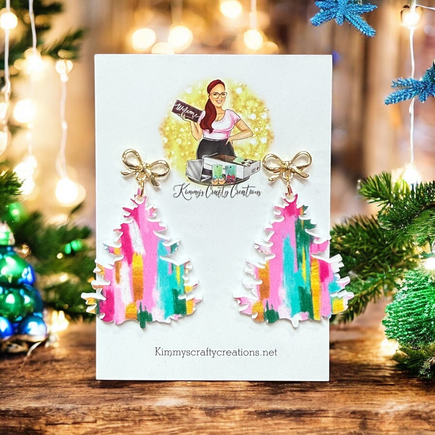 Brush Stroke Christmas Trees