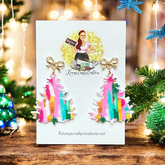 Brush Stroke Christmas Trees