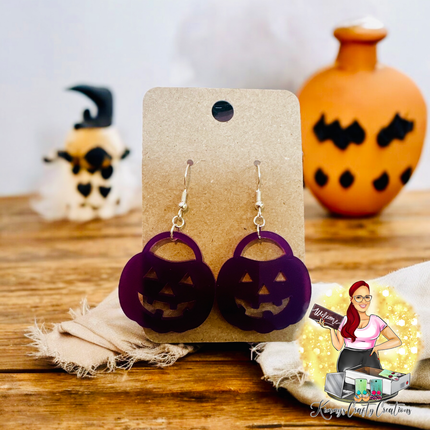 Halloween Bucket Earrings