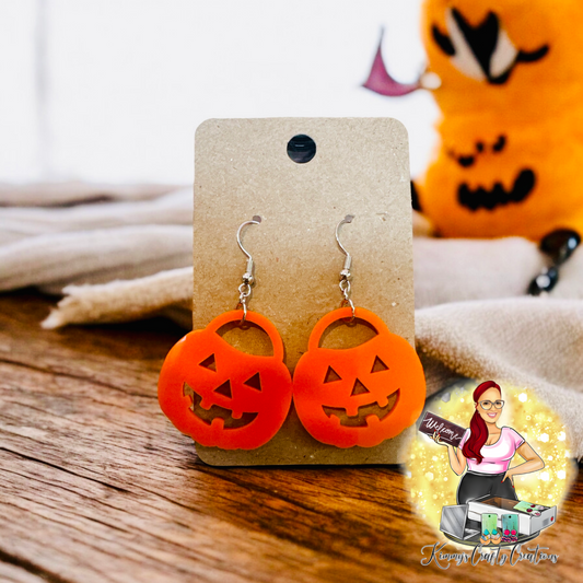 Halloween Bucket Earrings