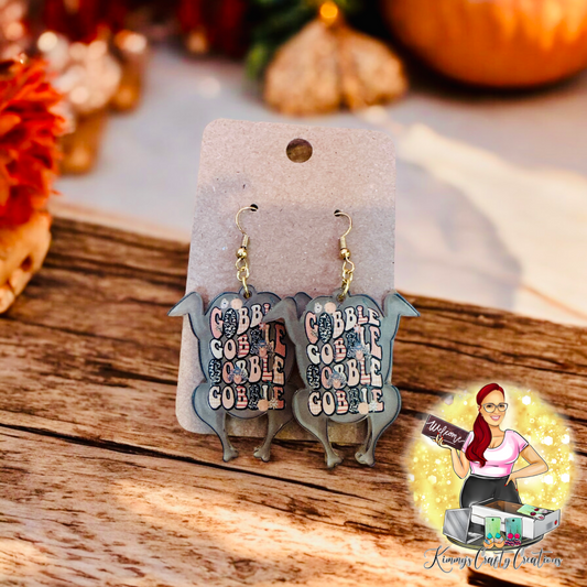 Gobble Turkey Earrings