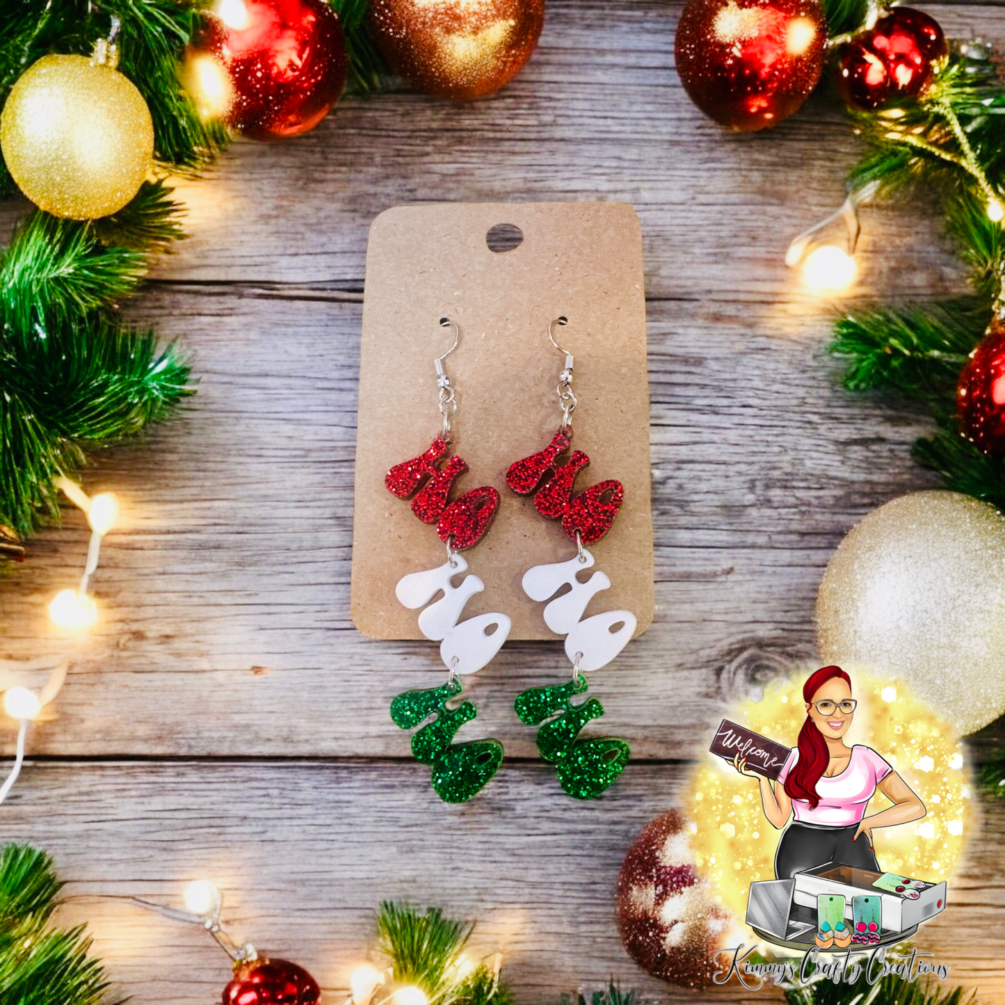 Ho-Ho-Ho Christmas Dangles