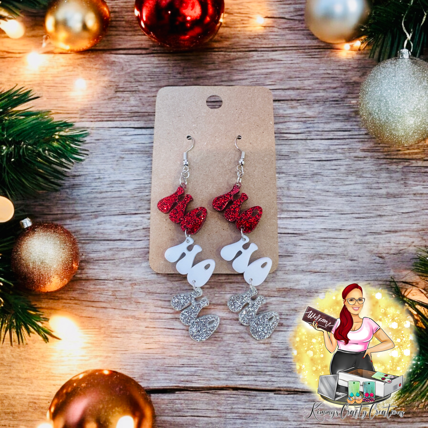 Ho-Ho-Ho Christmas Dangles