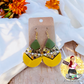 Fall Gnome Teardrop Earrings