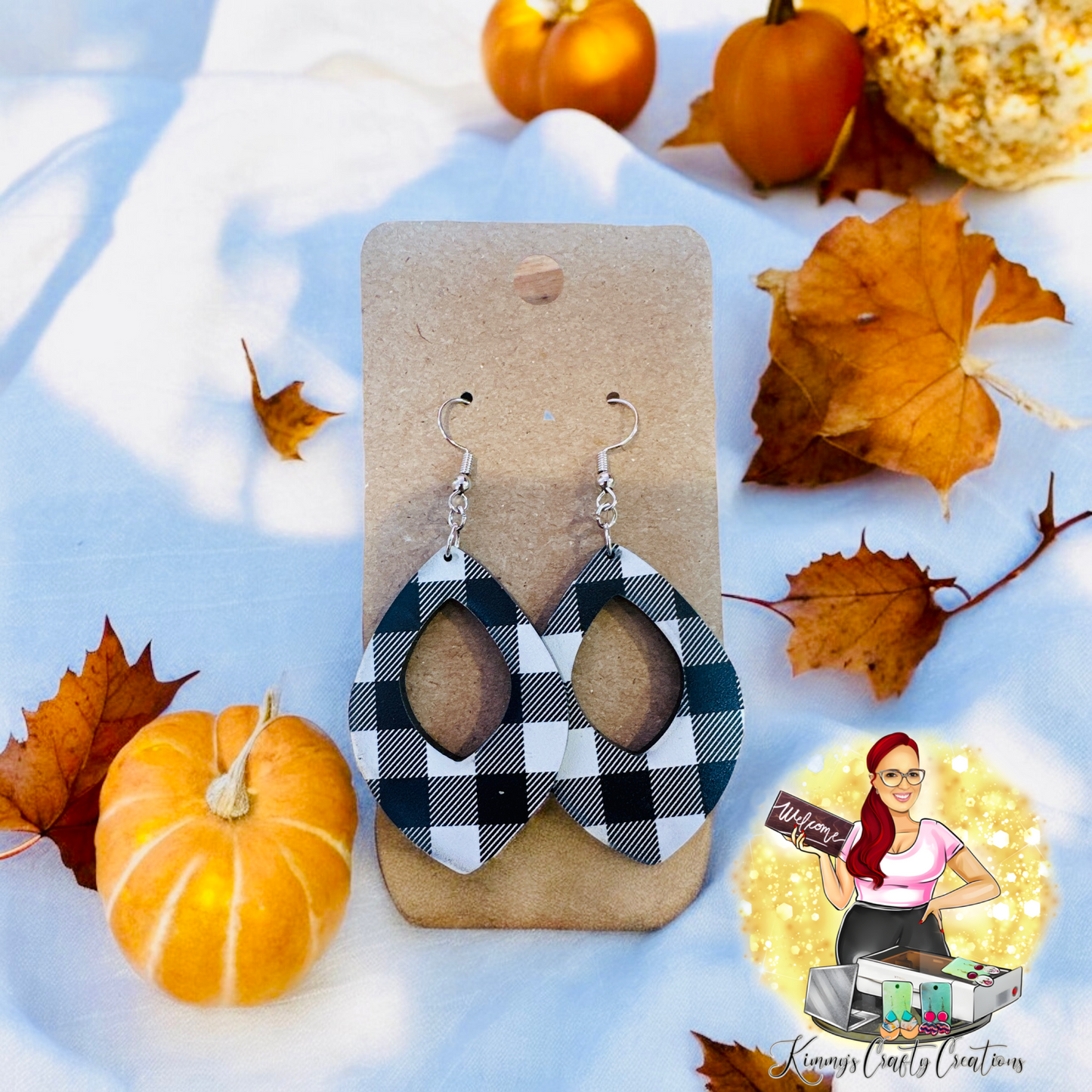 Plaid Trio Earrings