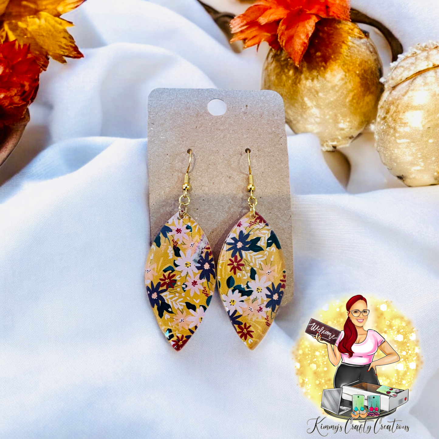 Fall Floral Earrings