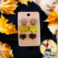 Fall Leaves and Acorn Stud Dangles