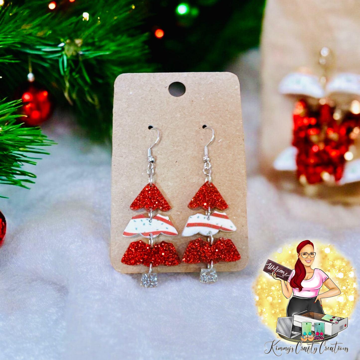 Multi Layer Christmas Tree Dangles