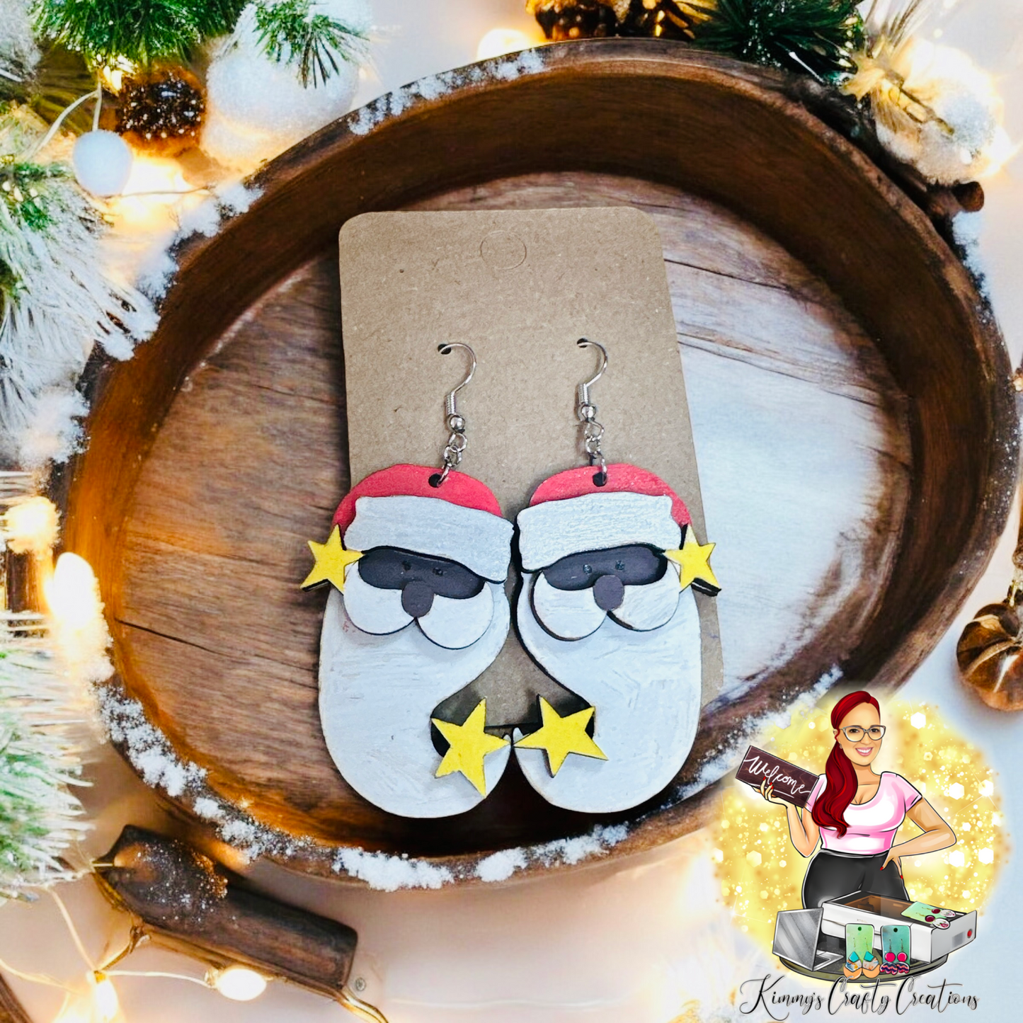 Santa Earrings