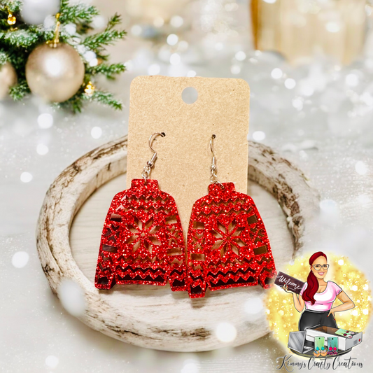 Ugly Sweater Christmas Earrings