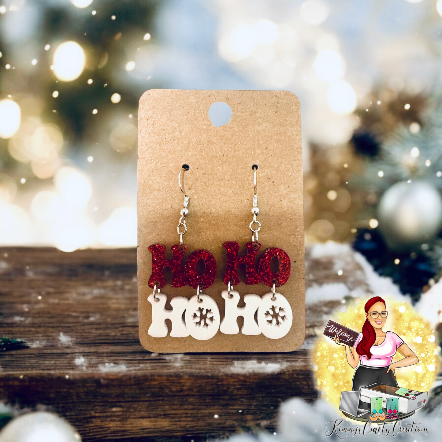 Ho Ho Christmas Earrings