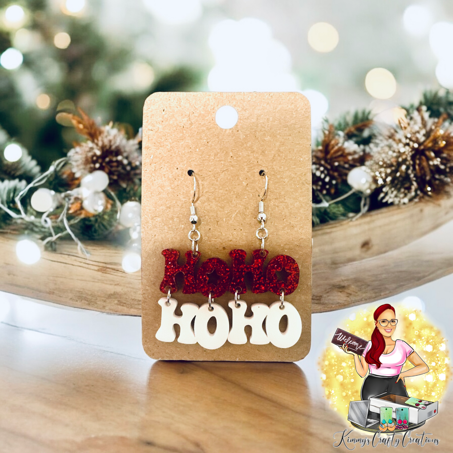 Ho Ho Christmas Earrings