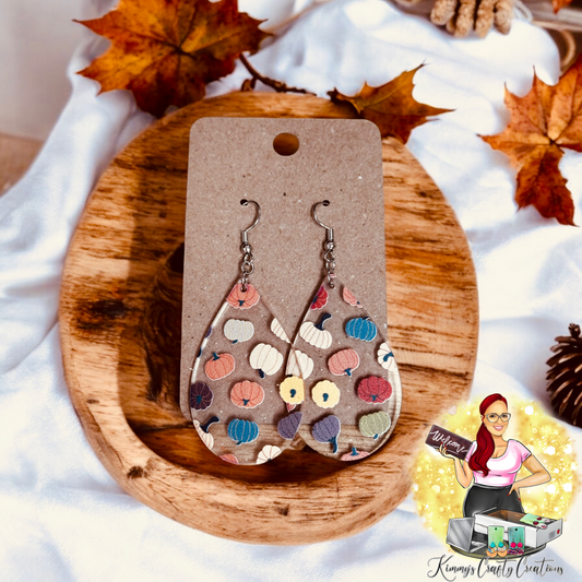 Colorful Pumpkin Earrings