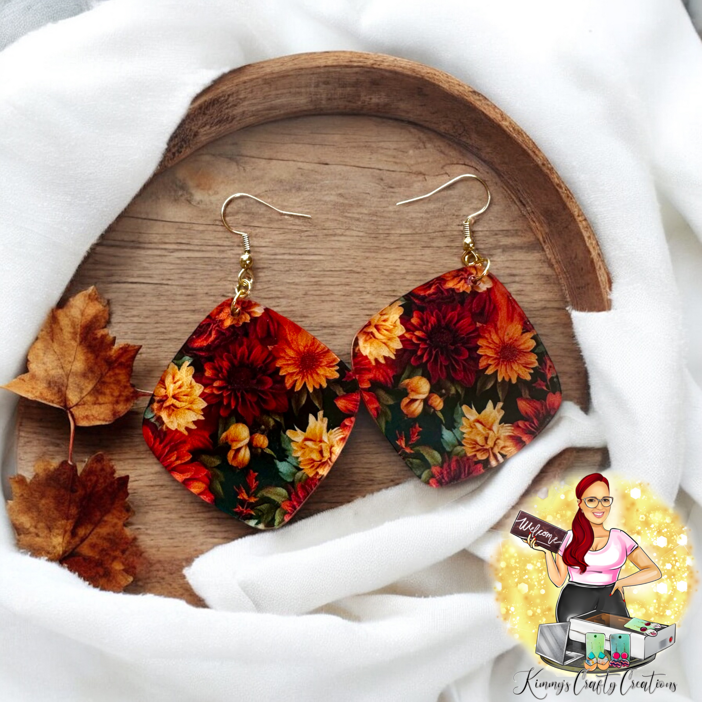 Fall Floral Earrings