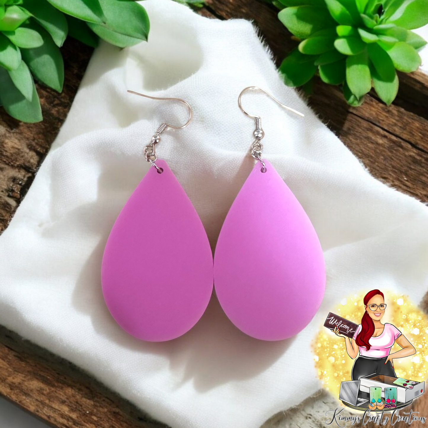 Bubble Gum Acrylic Earrings