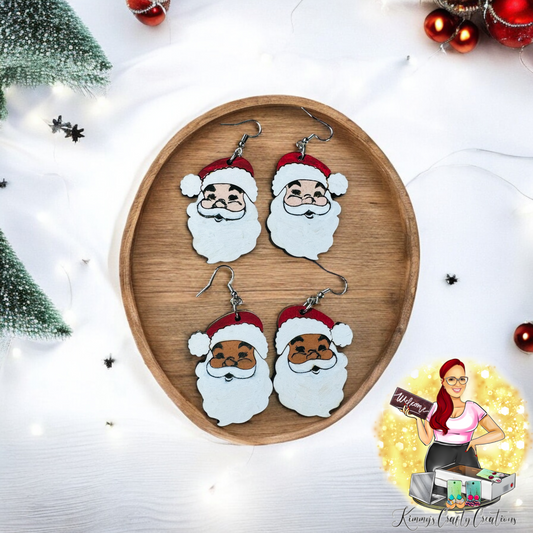 Antique Santa Earrings