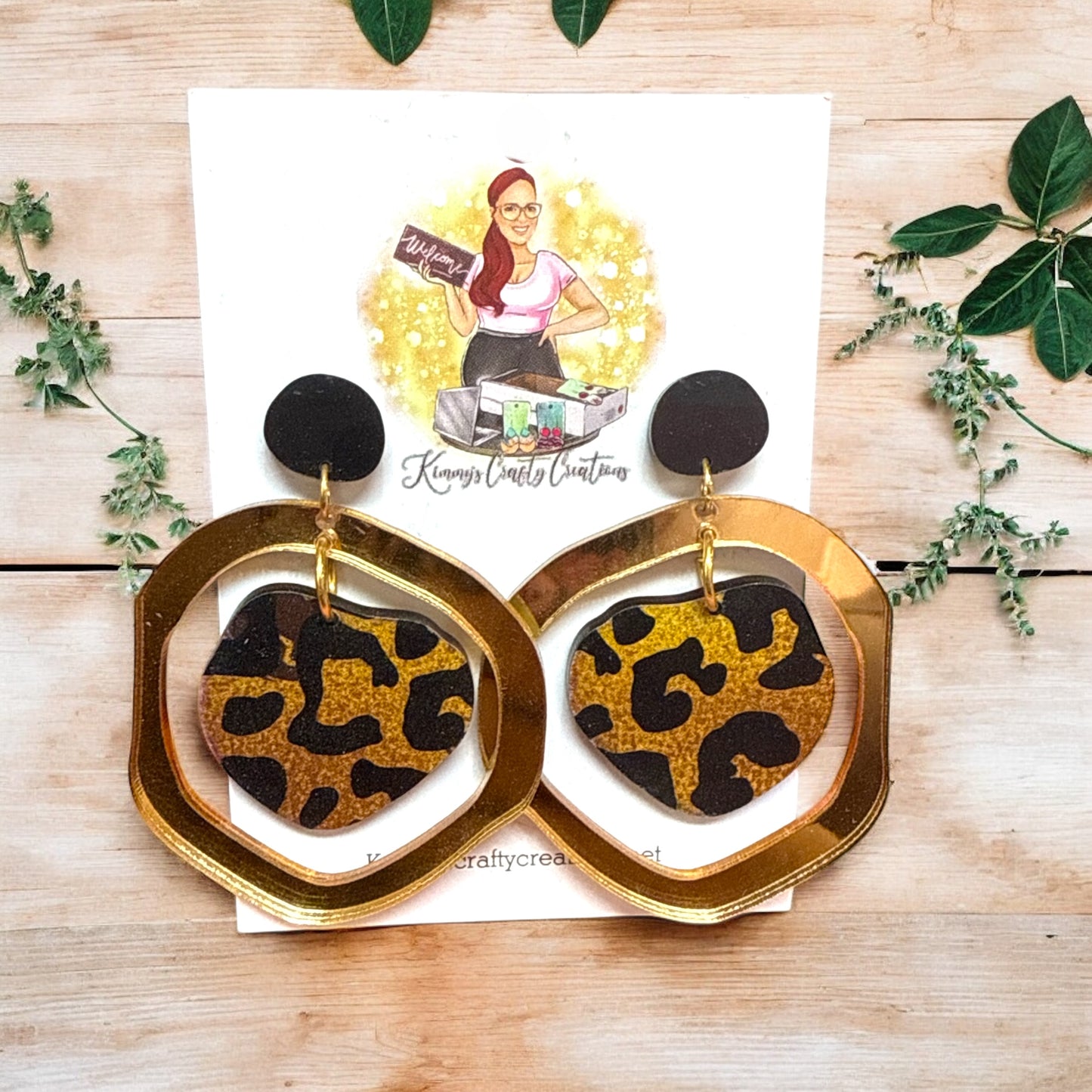 Leopard Print Inlay Posts