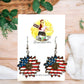 Patriotic Inspired Sunflower Dangles