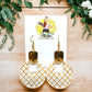 Diamond Print Goldy Dangles