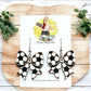 Soccer Bow Print Earrings
