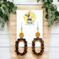 Oval Confetti Dangles