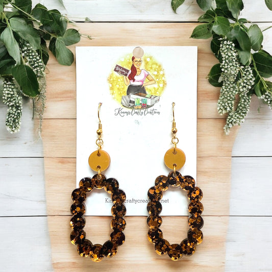 Oval Confetti Dangles