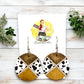 Western Cow Print Earrings