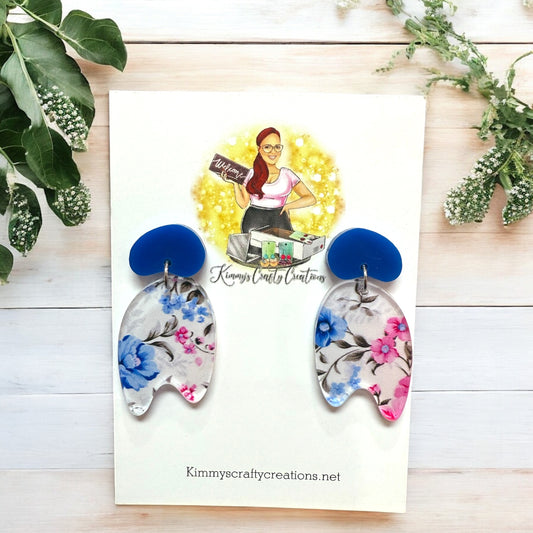 Multi Floral Stud Earrings