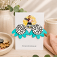 Turquoise Petal Statement Earrings