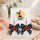 Patriotic Polka Dot Bow & Star Earrings