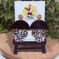 Golden Wild Leopard Dangle Earrings