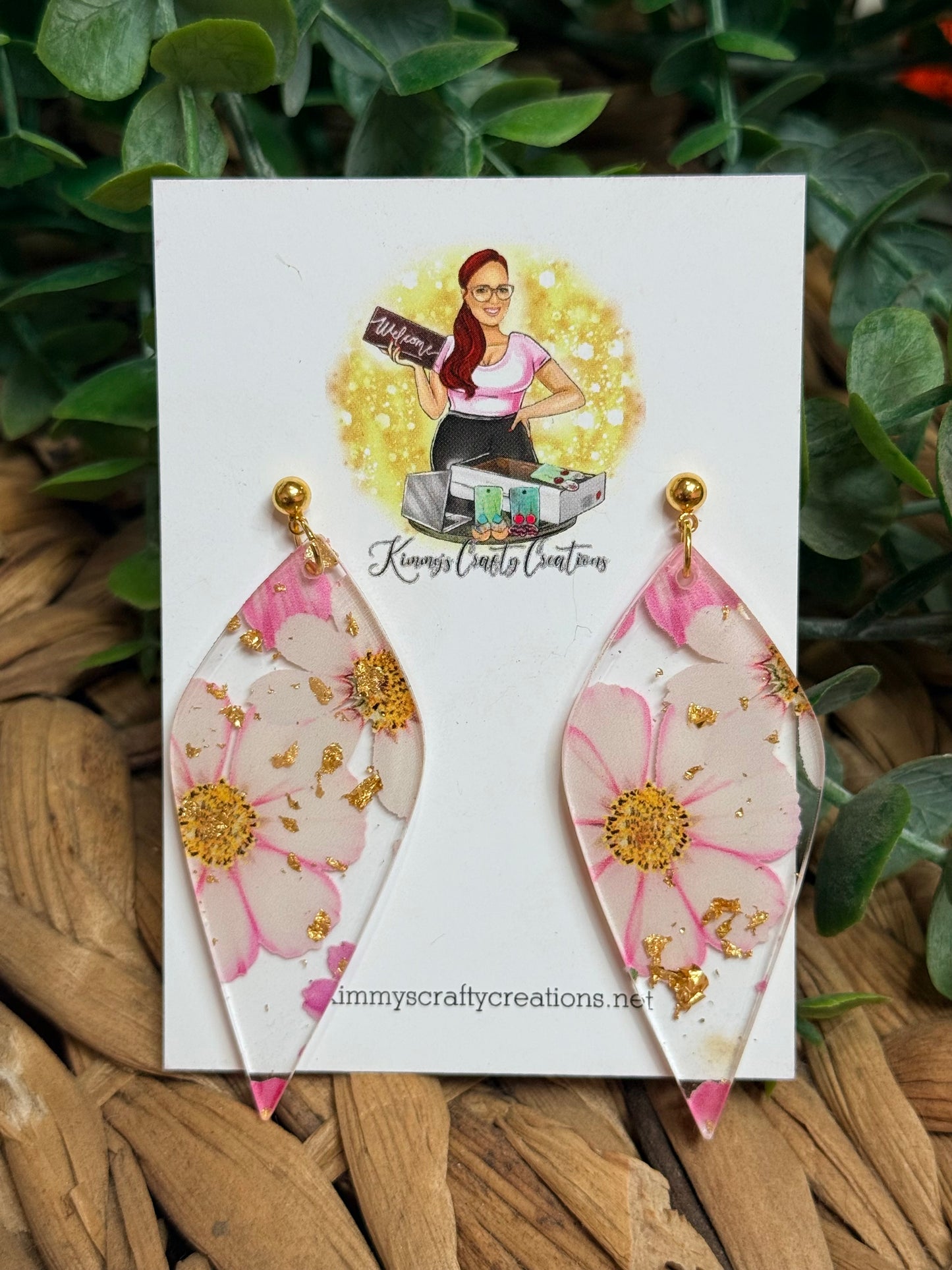 Pink Floral Statement Earrings Collection 🌸✨