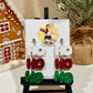 Ho Ho Ho Glitter Christmas Dangle Earrings