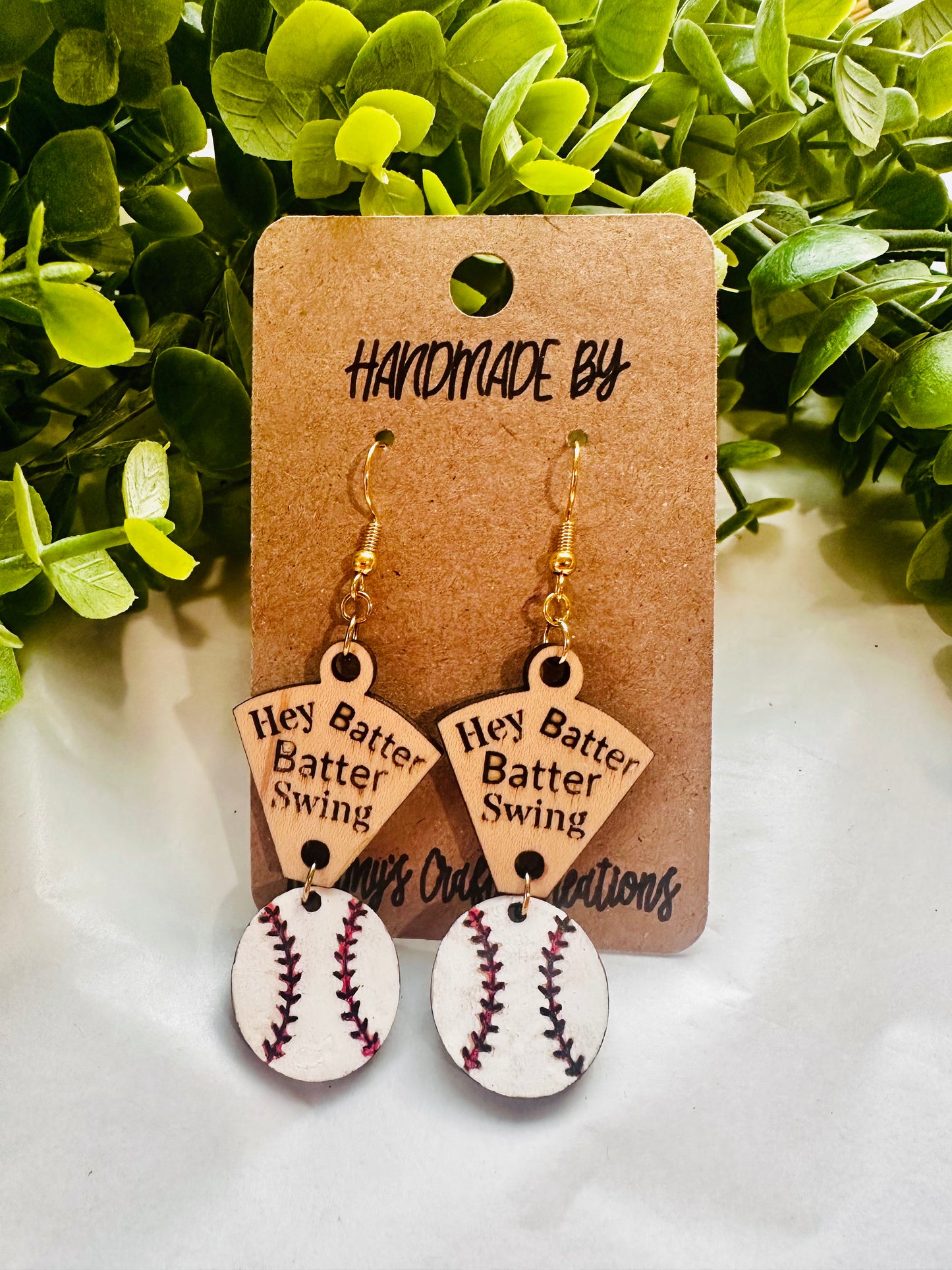 Baseball Earrings