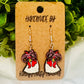 Handpainted Chicken Earrings