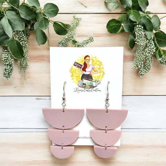 Mauve Matte Dangles