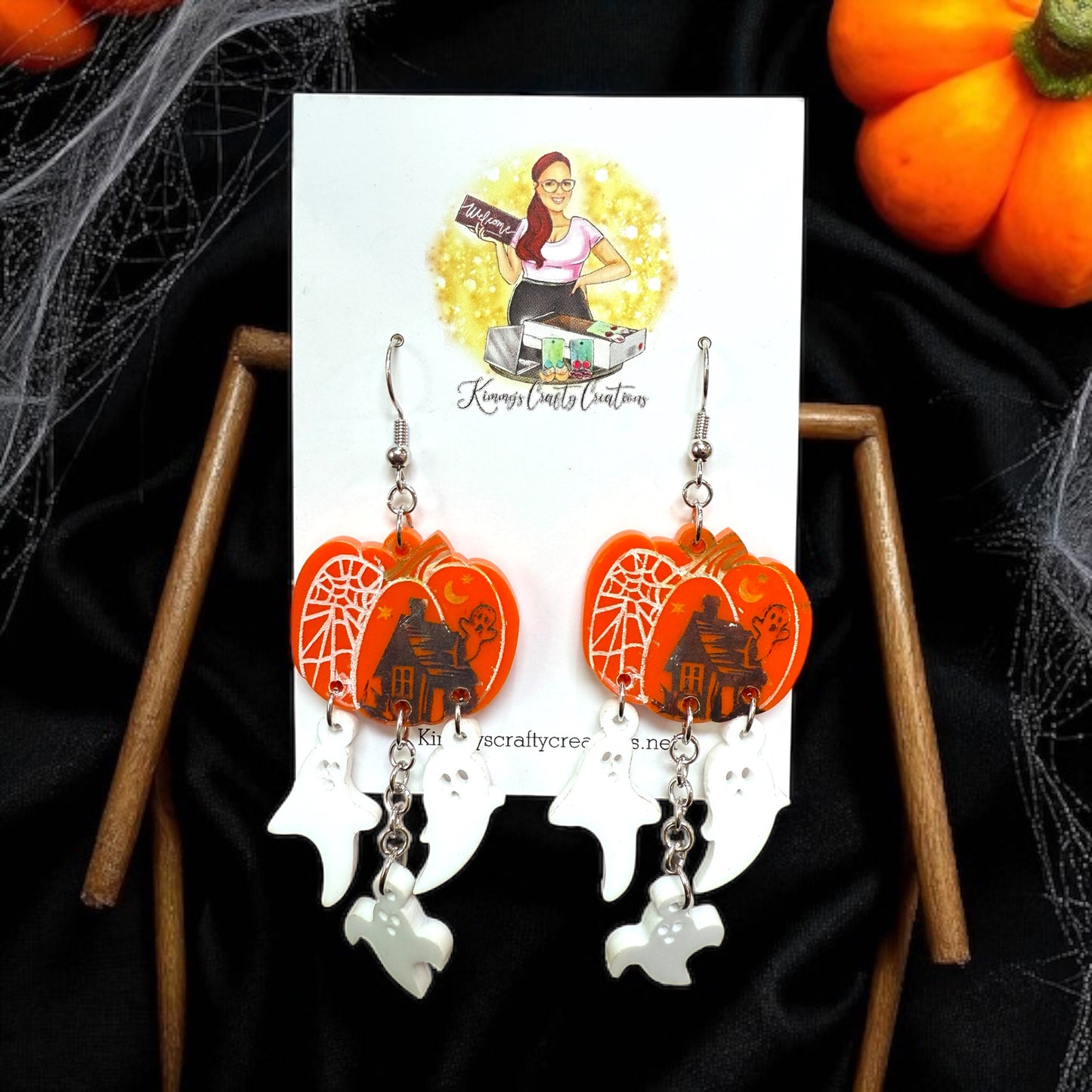 Spooky Ghost Dangles