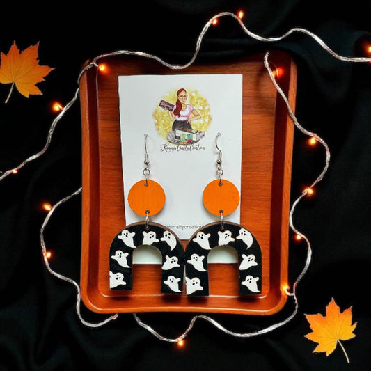 Ghost Halloween Boho Dangles