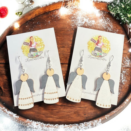Angel With Stars Earrings