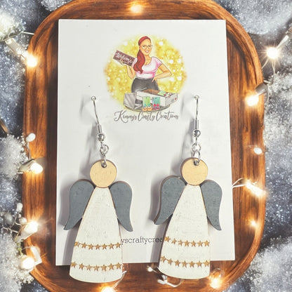 Angel With Stars Earrings