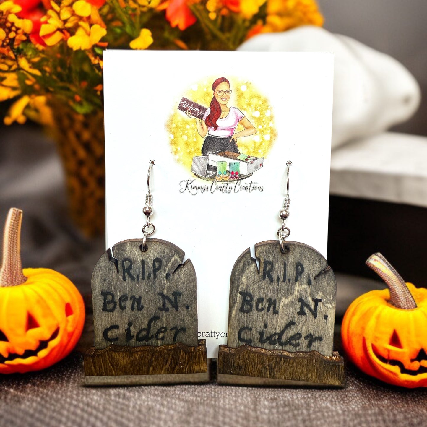 Halloween T.S. Funny Earrings