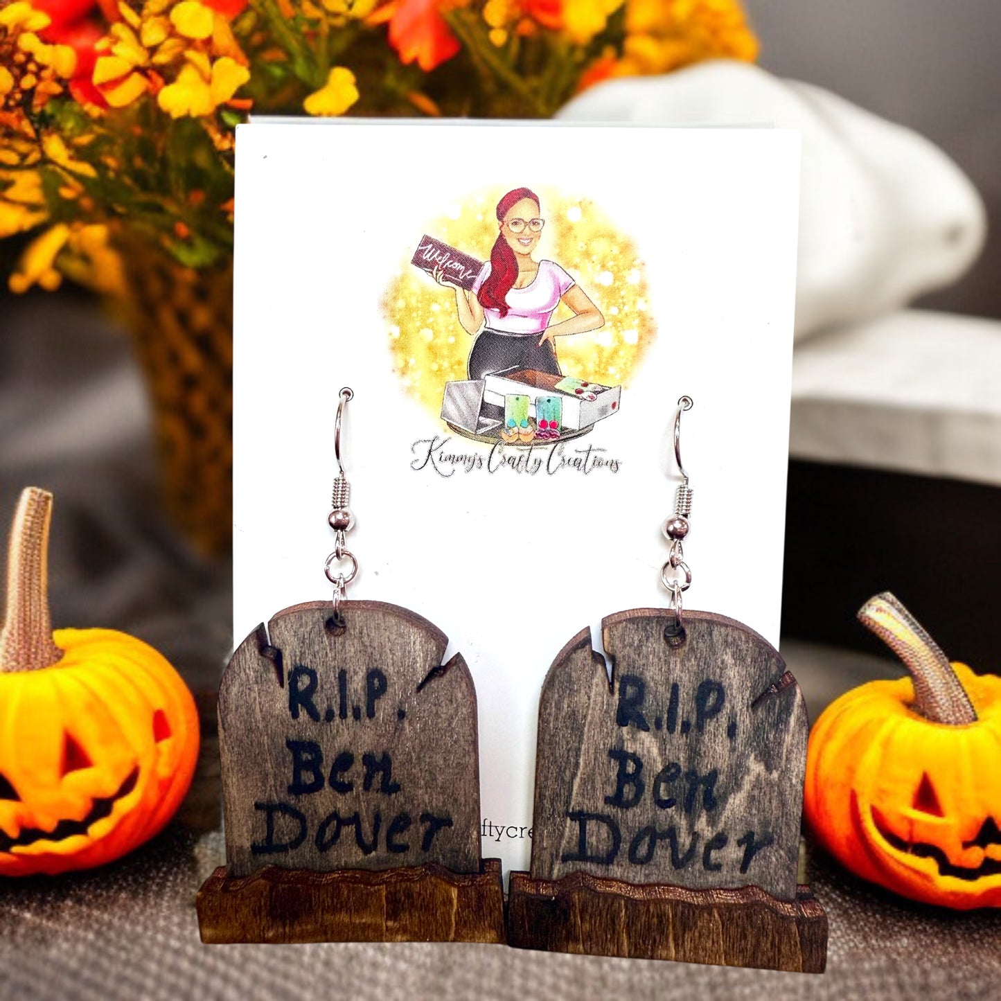 Halloween T.S. Funny Earrings